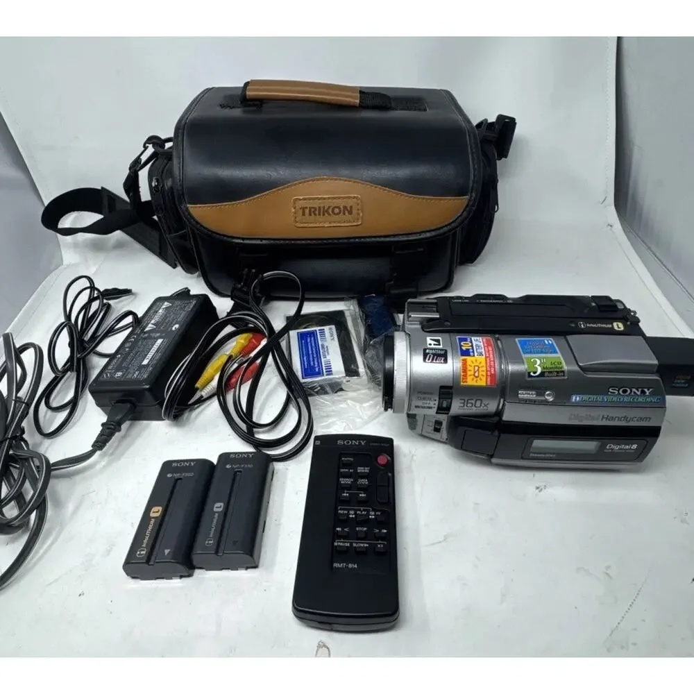 Sony Handycam DCR-TRV315 Digital 8 NTSC Camcorder with Nightshot Tested Bundle